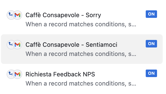 Esempio template risposte
